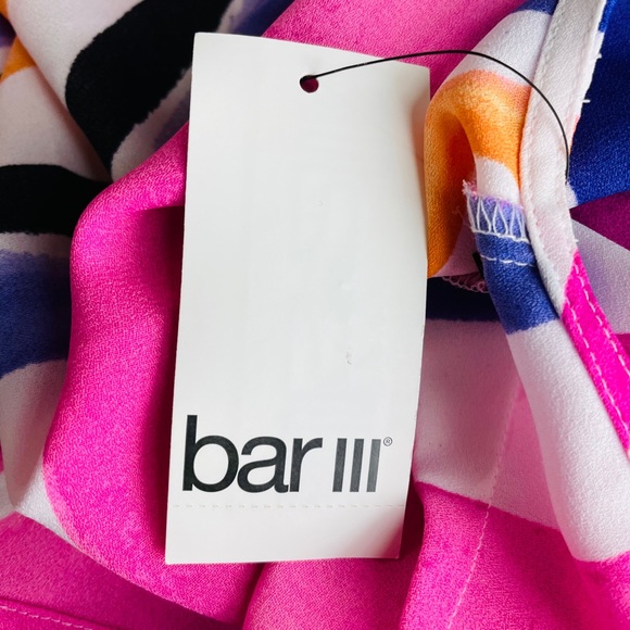 BAR III Pink Printed Spaghetti Strap Tank - J71 - Picture 5 of 8